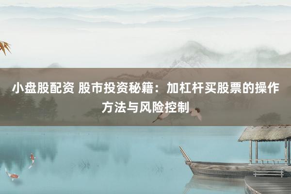 小盘股配资 股市投资秘籍：加杠杆买股票的操作方法与风险控制