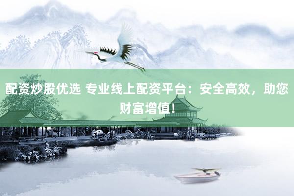 配资炒股优选 专业线上配资平台：安全高效，助您财富增值！