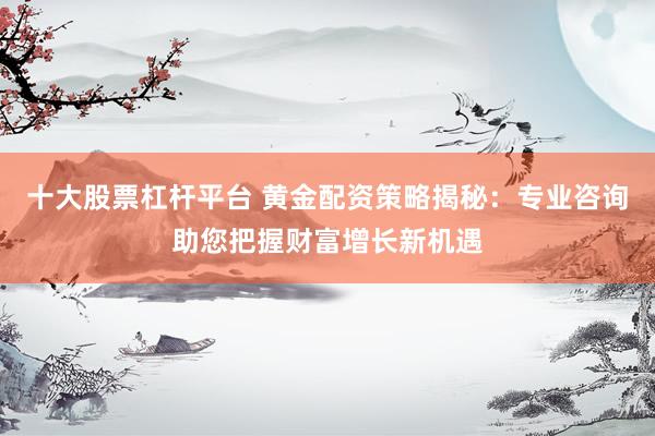 十大股票杠杆平台 黄金配资策略揭秘：专业咨询助您把握财富增长新机遇