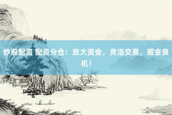 炒股配资 配资分仓：放大资金，灵活交易，掘金良机！