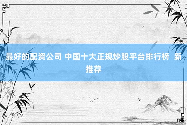 最好的配资公司 中国十大正规炒股平台排行榜  新推荐
